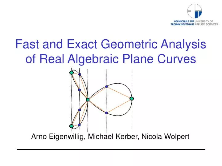 fast and exact geometric analysis of real algebraic plane curves