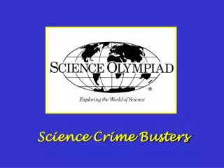 Science Crime Busters