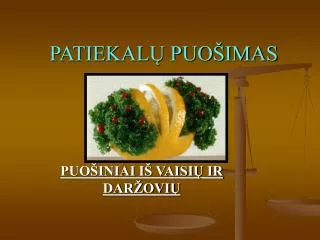patiekal puo imas
