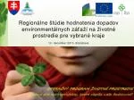 Operačný program: 	 Životné prostredie - slide 1