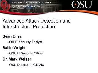 Advanced Attack Detection and Infrastructure Protection