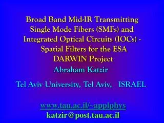 Broad Band Mid-IR Transmitting