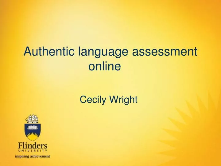 authentic language assessment online