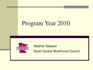 Program Year 2010