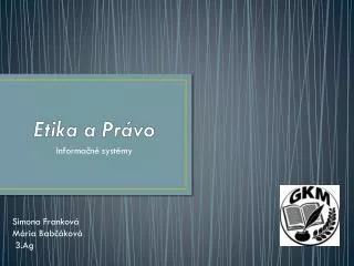 etika a pr vo