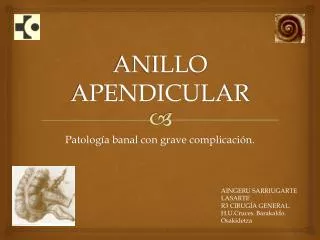 anillo apendicular