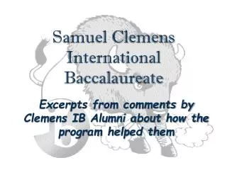Samuel Clemens International Baccalaureate