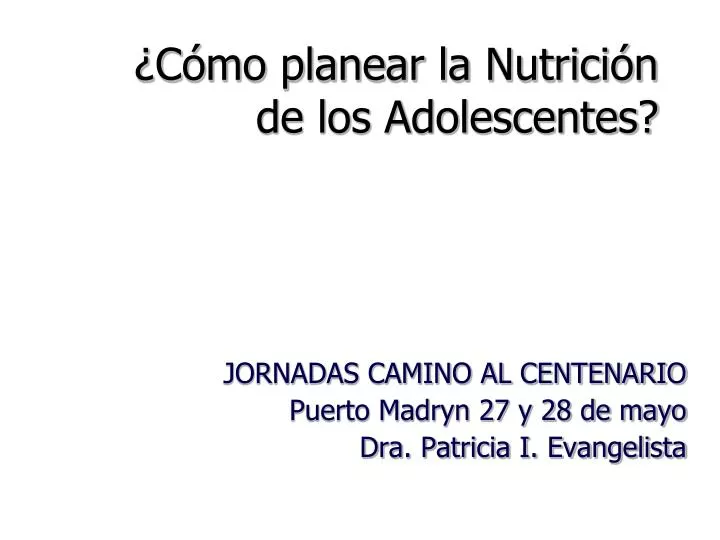 c mo planear la nutrici n de los adolescentes