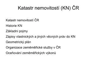 katastr nemovitost kn r