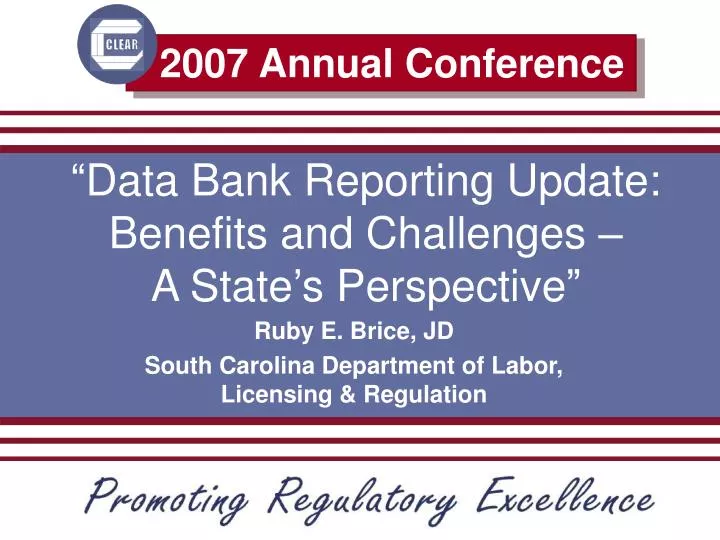 data bank reporting update benefits and challenges a state s perspective