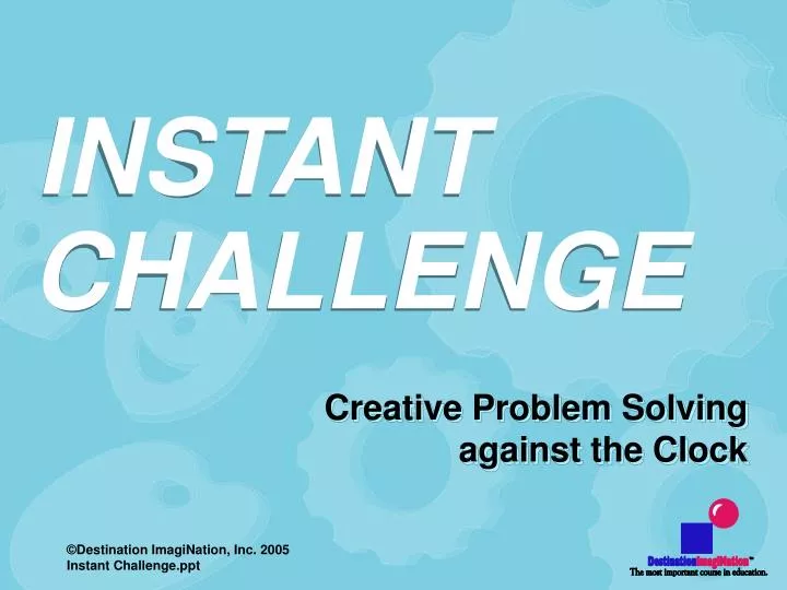 Ppt Creative Problem Solving Against The Clock Powerpoint