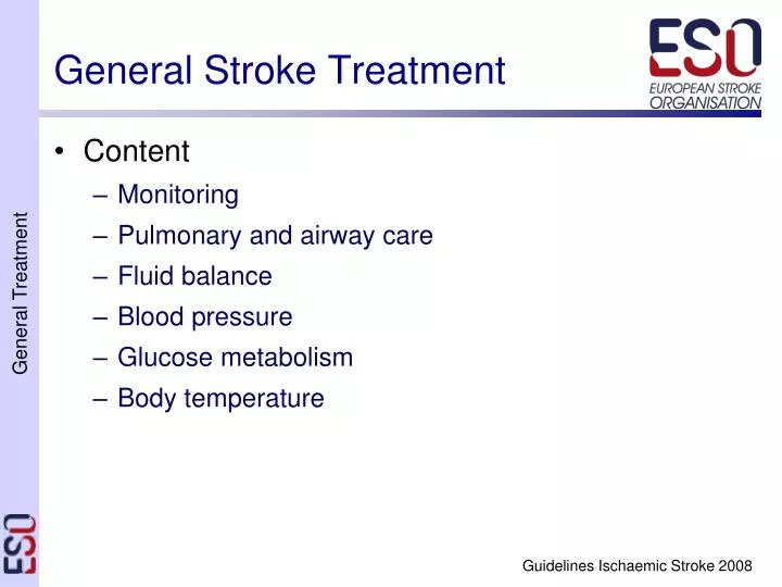 general stroke treatment