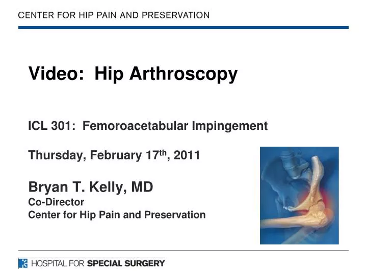 video hip arthroscopy