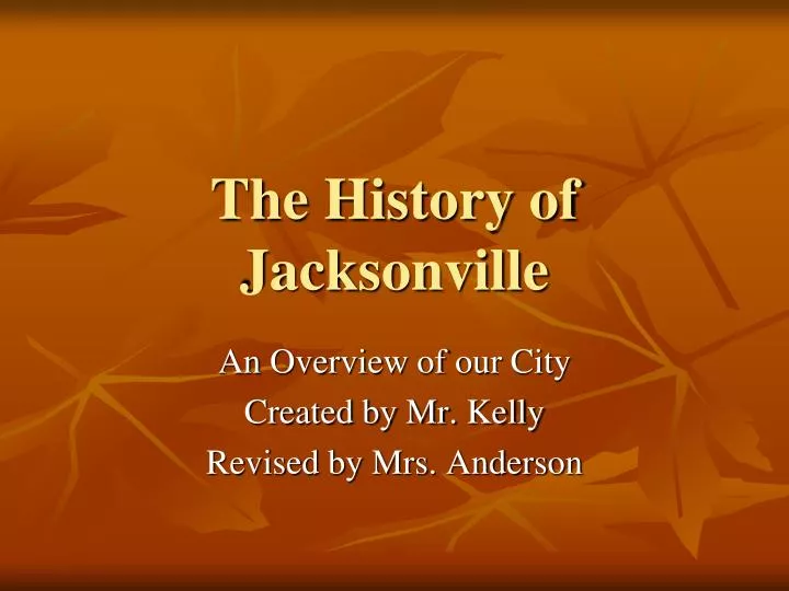 the history of jacksonville