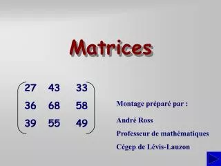 matrices