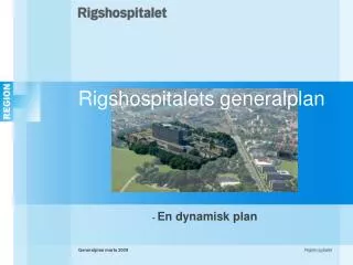 rigshospitalets generalplan