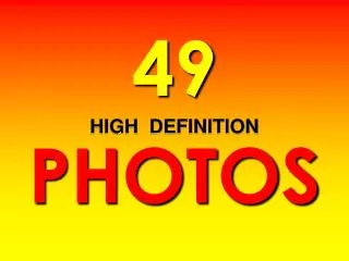 49 HIGH DEFINITION PHOTOS