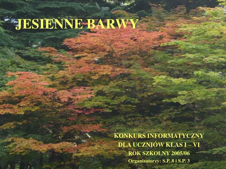 jesienne barwy