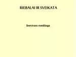 RIEBALAI IR SVEIKATA - slide 1