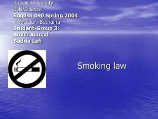 Smoking law