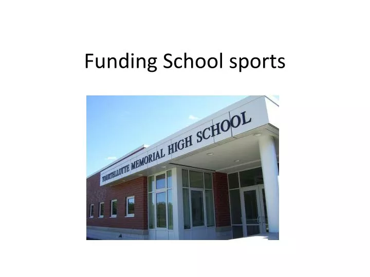 funding school sports