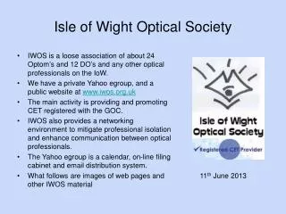 Isle of Wight Optical Society