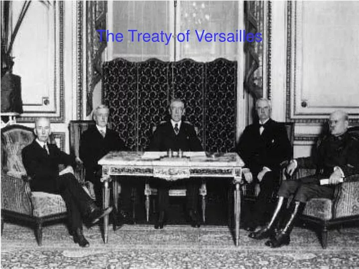 the treaty of versailles