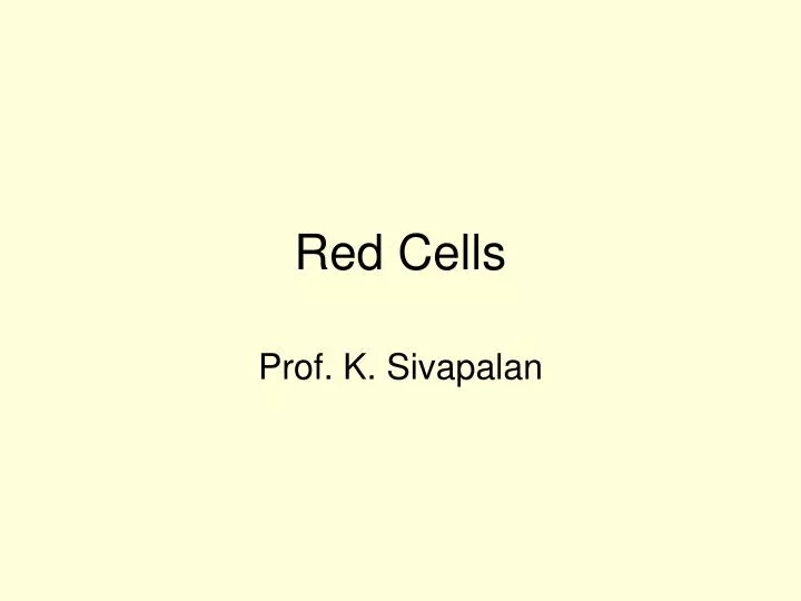 red cells