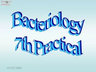 Bacteriology 7th Practical