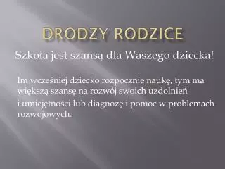 drodzy rodzice