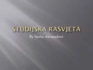 studijska rasvjeta