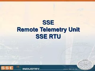 SSE Remote Telemetry Unit SSE RTU