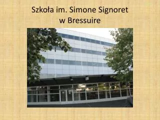 szko a im simone signoret w bressuire