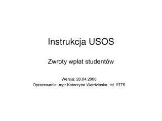 instrukcja usos zwroty wp at student w