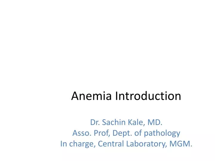 anemia introduction
