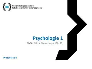 psychologie 1