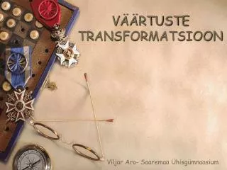 v rtuste transformatsioon