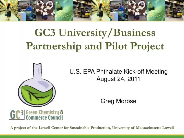 gc3 university business partnership and pilot project
