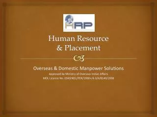 Human Resource &amp; Placement
