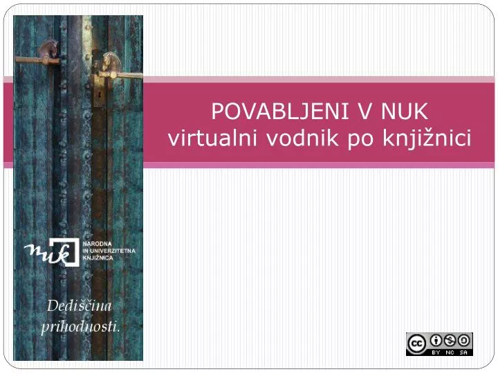 povabljeni v nuk virtualni vodnik po knji nici