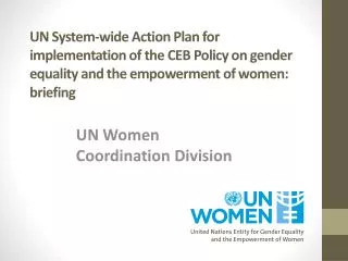 UN Women Coordination Division
