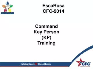 Command Key Person (KP) Training