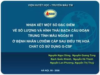vi n huy t h c truy n m u tw