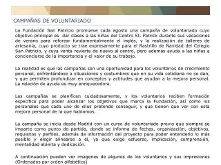 campa as de voluntariado