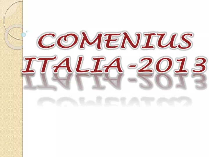 comenius italia 2013