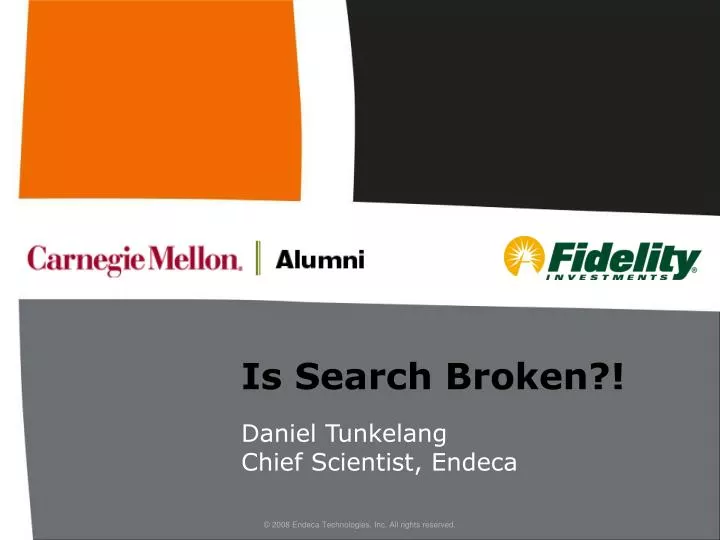 is search broken