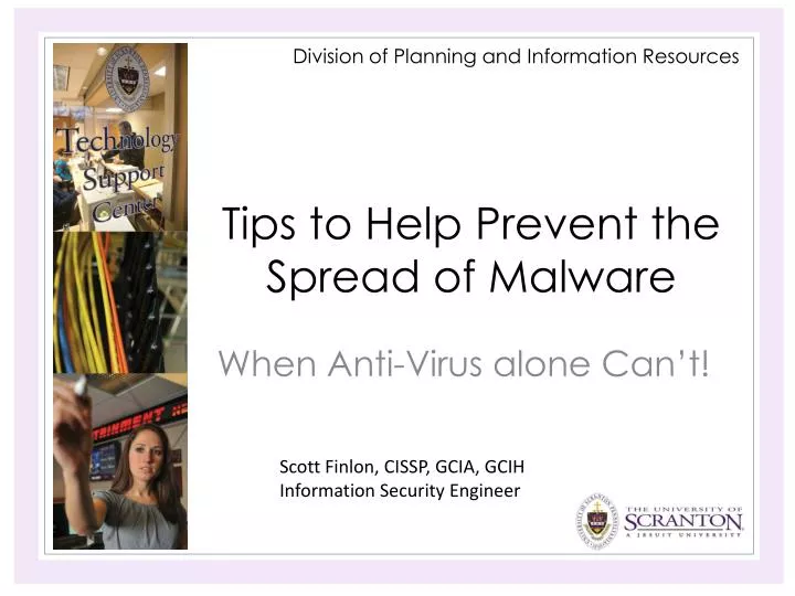 tips to help prevent the spread of malware
