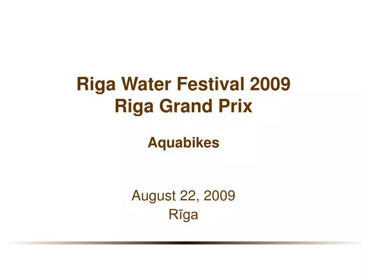 riga water festival 2009 riga grand prix aquabikes