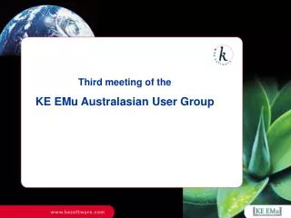 Third meeting of the KE EMu Australasian User Group