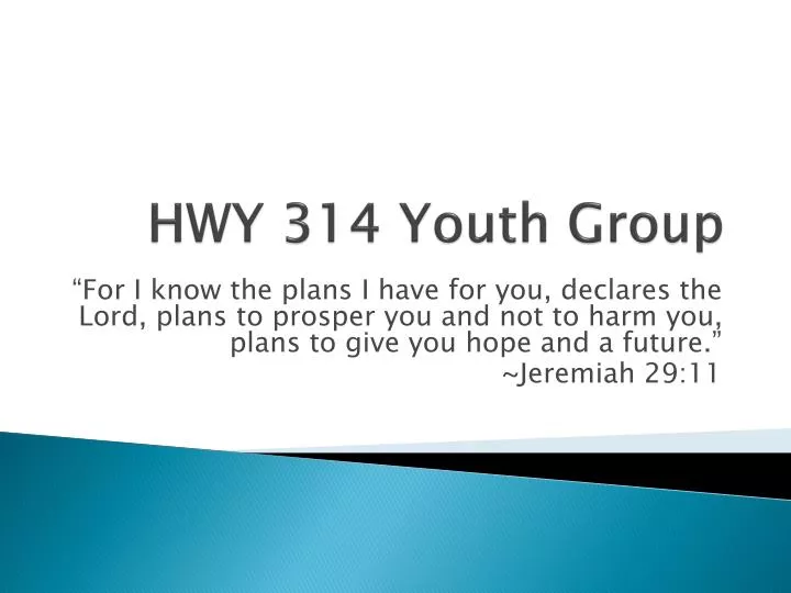 hwy 314 youth group